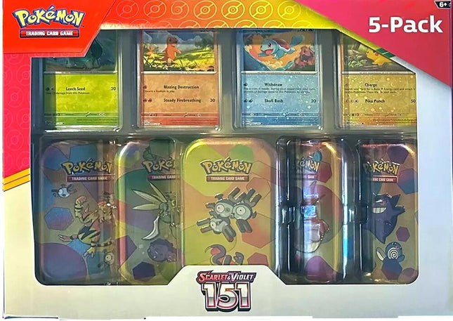 Costco Pokemon Scarlet & Violet 151 Mini Tin 5-pack (Magneton) - Miscellaneous Cards & Products (MCAP)