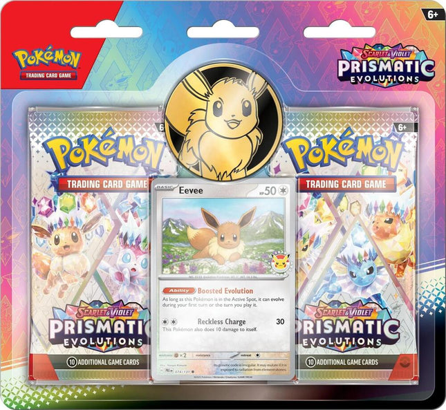 Pokemon Prismatic Evolution 2-Pack Blister (Eevee)