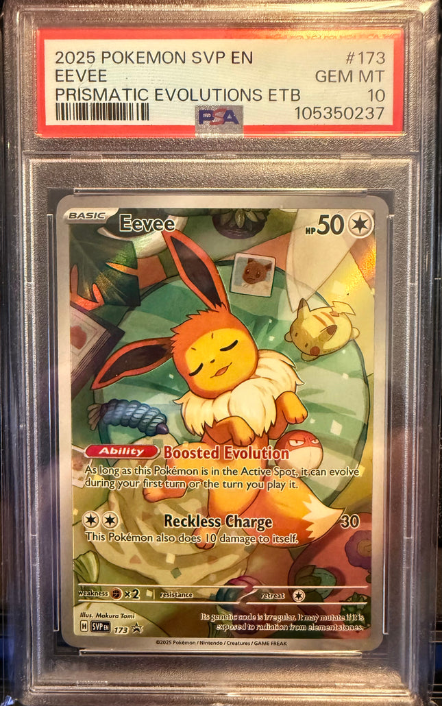 2025 Prismatic Evolutions Eevee ETB Promo - PSA 10