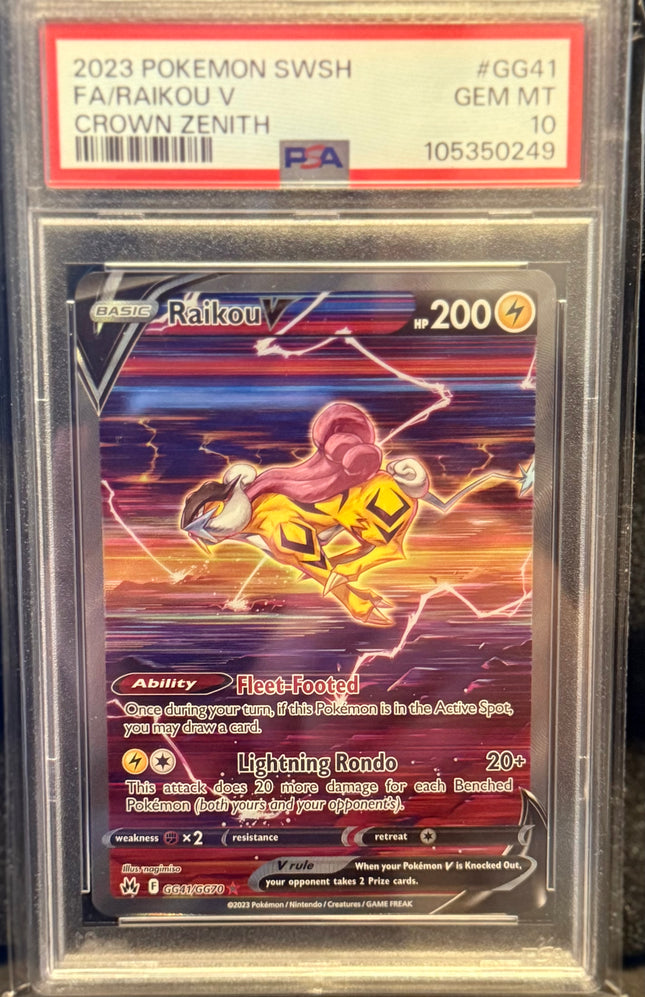FA/Raikou V - Crown Zenith PSA 10